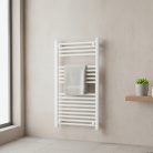 Egyenes törölközőszárító radiátor 1000x500 mm fehér