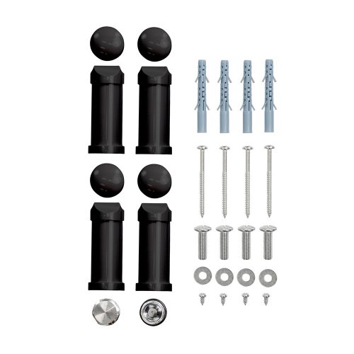 Egyenes törölközőszárító radiátor 1400x600 mm fekete