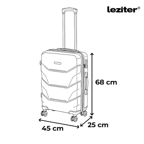TraveLux Max III gurulós bőrönd szett