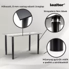 Karin 4+1 étkező garnitúra fekete-fekete
