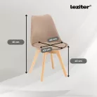 Velon 4+1 étkező garnitúra fehér-fekete