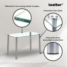 Mateo 4+1 étkező garnitúra fehér-fekete