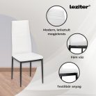 Mateo 4+1 étkező garnitúra fehér-fekete