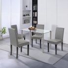 Karin 4+1 étkező garnitúra fehér-szürke