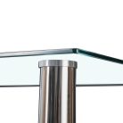 Berna 120 cm szögletes üveg étkezőasztal