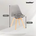 Zelma 4+1 étkező garnitúra fekete-szürke