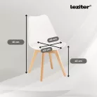 Zelma 4+1 étkező garnitúra fekete-fehér