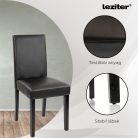 Cadiz 6+1 étkező garnitúra fekete-fekete