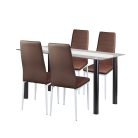 Norman 4+1 étkező garnitúra barna