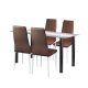 Norman 4+1 étkező garnitúra barna