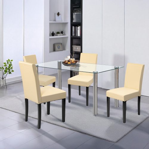 Cadiz 4+1 étkező garnitúra fehér-bézs