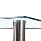 Berna 140 cm szögletes üveg étkezőasztal