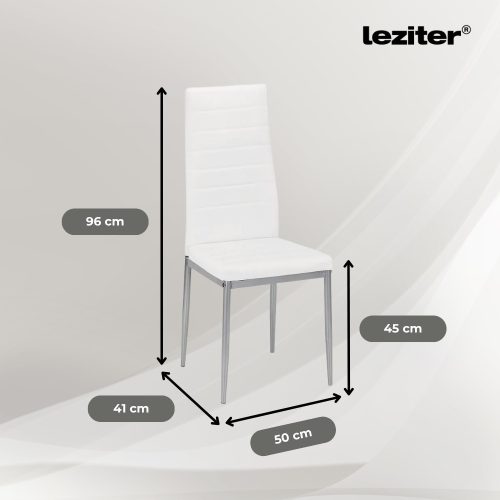 Nash 4+1 étkező garnitúra fehér-szürke