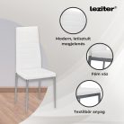 Nash 4+1 étkező garnitúra fehér-szürke