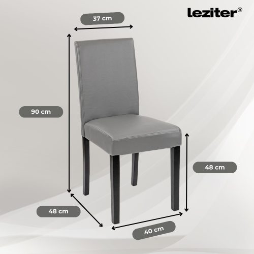 Alen 4+1 étkező garnitúra fekete-szürke