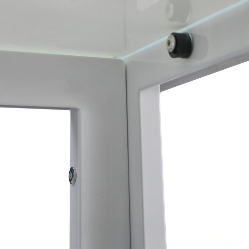 Ezra 120 cm szögletes üveg étkezőasztal