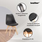 Nuvia 6+1 étkező garnitúra fehér-fekete