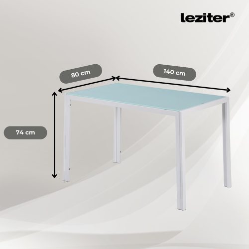 Mira 6+1 étkező garnitúra fehér-fekete