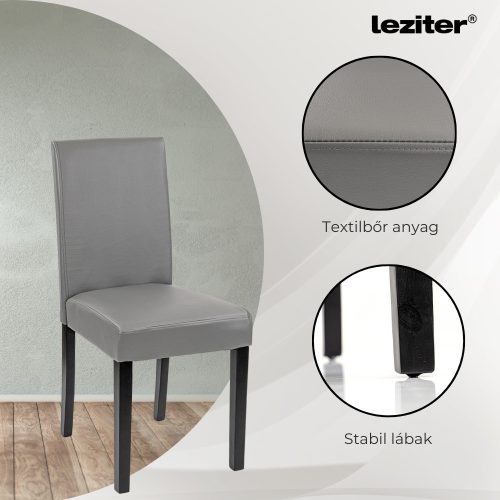 Mira 6+1 étkező garnitúra fehér-szürke