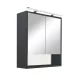 Luna 60 dulap superior cu oglindă, antracit