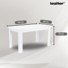 Leon 4+1 étkező garnitúra fehér-barna