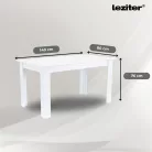 Leon 4+1 étkező garnitúra fehér-barna