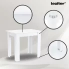 Leon 4+1 étkező garnitúra fehér-barna