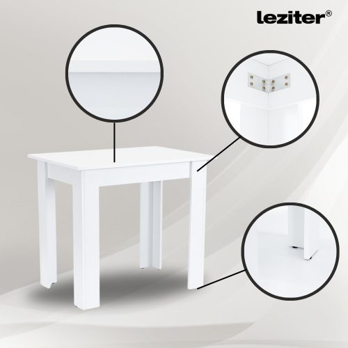 Leon 4+1 étkező garnitúra fehér-barna