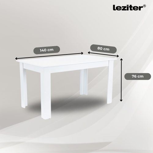 Leon 6+1 étkező garnitúra fehér-barna