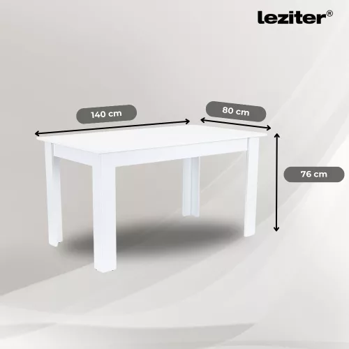 Leon 6+1 étkező garnitúra fehér-barna