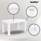 Leon 6+1 étkező garnitúra fehér-barna