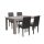 Leon 4+1 étkező garnitúra yorki tölgy-fekete