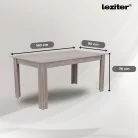 Leon 4+1 étkező garnitúra yorki tölgy-fekete