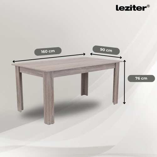 Leon 4+1 étkező garnitúra yorki tölgy-fekete