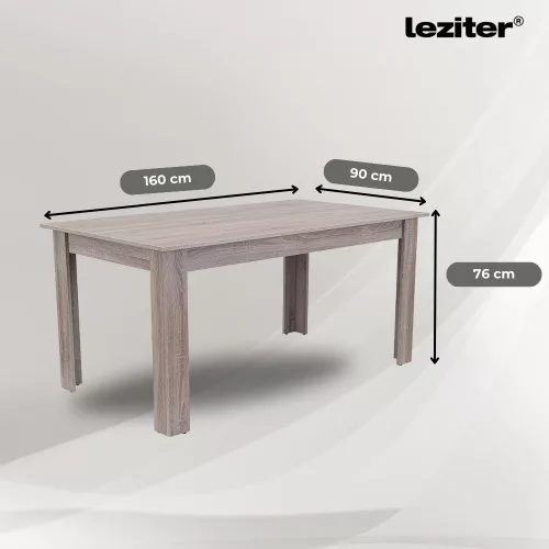 Leon 4+1 étkező garnitúra yorki tölgy-fekete