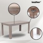 Leon 4+1 étkező garnitúra yorki tölgy-fekete