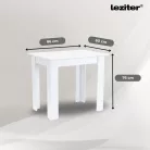 Leon 4+1 étkező garnitúra fehér-barna