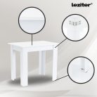 Leon 4+1 étkező garnitúra fehér-barna