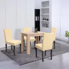 Leon 4+1 étkező garnitúra sonoma tölgy-bézs