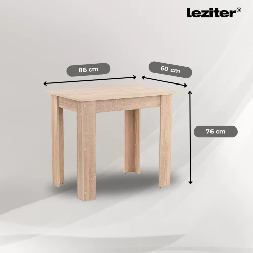 Leon 4+1 étkező garnitúra sonoma tölgy-bézs