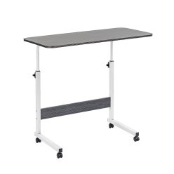 Állítható magasságú laptopasztal 80x40 cm fekete