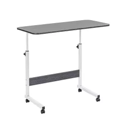 Állítható magasságú laptopasztal 80x40 cm fekete
