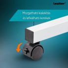 Állítható magasságú laptopasztal 80x40 cm fekete