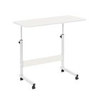 Állítható magasságú laptopasztal 80x40 cm fehér