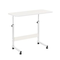Állítható magasságú laptopasztal 80x40 cm fehér