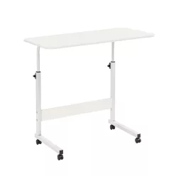 Állítható magasságú laptopasztal 80x40 cm fehér