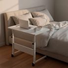 Állítható magasságú laptopasztal 80x40 cm fehér