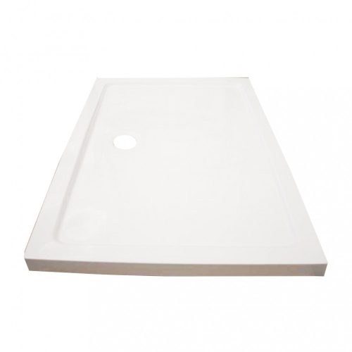 Modena Slim aszimmetrikus szögletes akril zuhanytálca, 80x120 cm