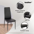 Tino NOVA Étkezőszék, fekete színben