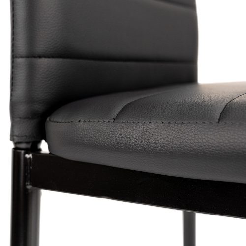 Tino NOVA Étkezőszék, fekete színben